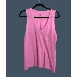 MADEWELL- WOMENS V-NECK LIGHT WEIGHT TANK TOP SIZE MEDIUM